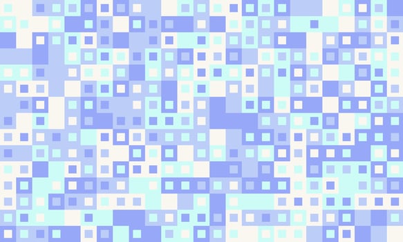 Abstract pastel blue square pixel pattern. Perfect for website backgrounds, presentations, tech designs, and modern branding. Evokes feelings of calm, technology, and data visualization. vector