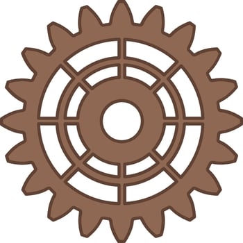 gear pack steampunk style vector