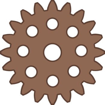 steampunk gear set vector