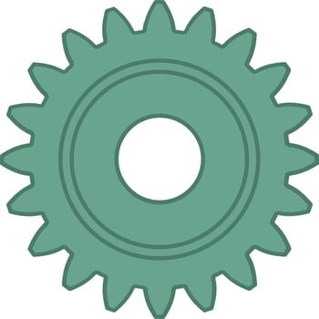 mechanical parts gear bundle vector