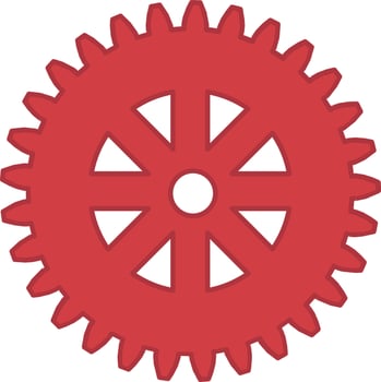 gear icons vintage look vector