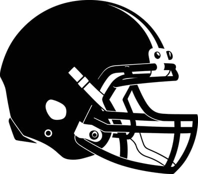 american footballer helmet silhouette black silhouette of football helmet clipart vector