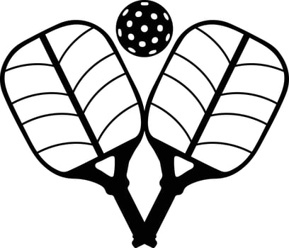 pickleball symbol icon vector