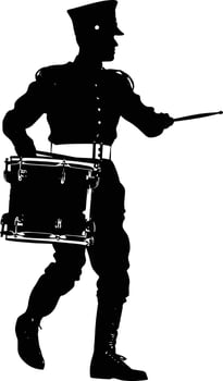 ai marching percussion instrument icon vector