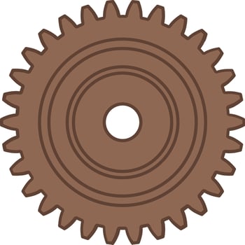 gears and wheels icons vector
