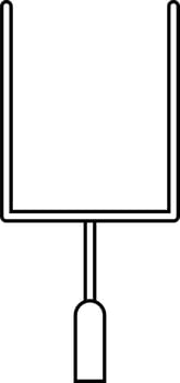 white background goalpost vector
