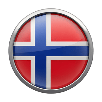 Norway flag in circle icon png