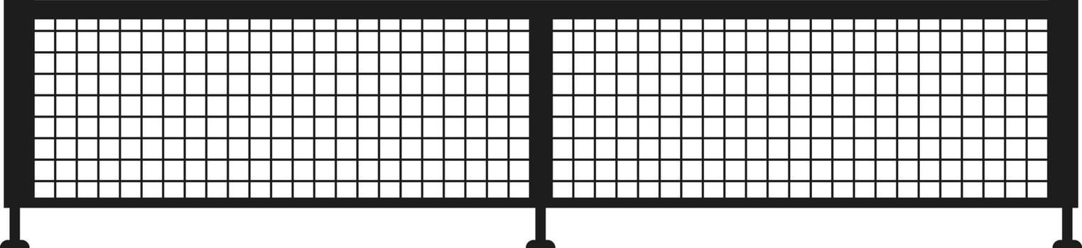 pickleball net silhouette vector