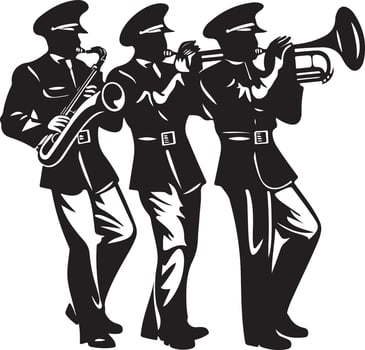marching band concept vector