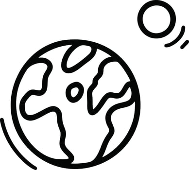 outer space doodle icons vector