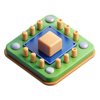 Abstract Illustration of a Modern Technology Circuit Board Design png