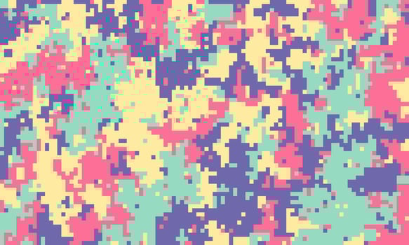 Abstract pastel pixel camo pattern. Perfect for fashion, textile design, or digital backgrounds. This playful, modern design offers a unique, vibrant texture. vector