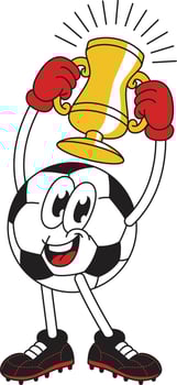 cartoon sports ball icons vector