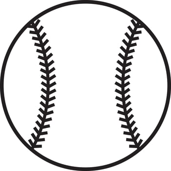 softball and baseball icons vector