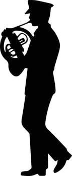 funny military orchestra vector