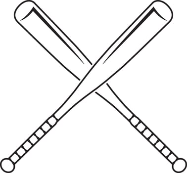 softball and baseball icon bundle vector