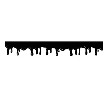 border black paint drips illustration hand made vector