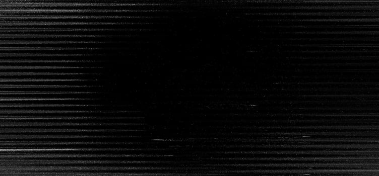 Background features a textured film grain style combined with television noise effects, creating a retro and atmospheric setting. The black and white tones enhance the visual depth. vector
