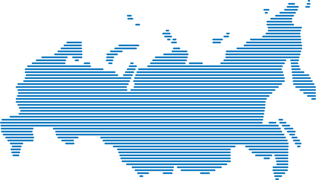 horizontal line drawing of russia map. png