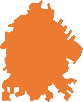 freehand drawing of Austin city map. png