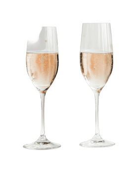 Elegant champagne glassware with bubbles and rich texture png