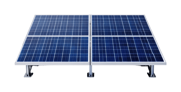 Solar panels isolated on white background for renewable energy solutions png