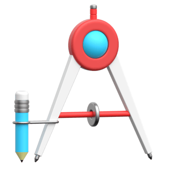 3D Math Compass Icon png