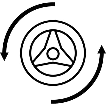driver icon line vector