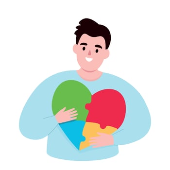 Grandparents with their children. Elderly adults are happy with their kids. flat graphics. vector