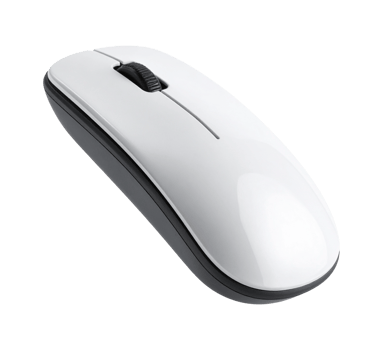 a white computer mouse on a transparent background png