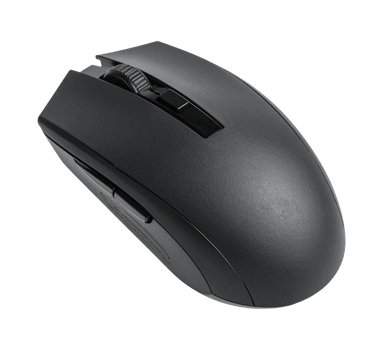 a black bluetooth computer mouse on a transparent background png