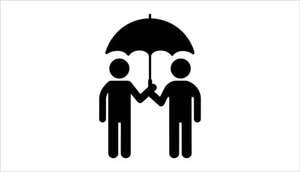 Professional with Umbrella Illustration vector