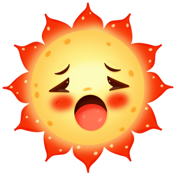 The sun cartoon png