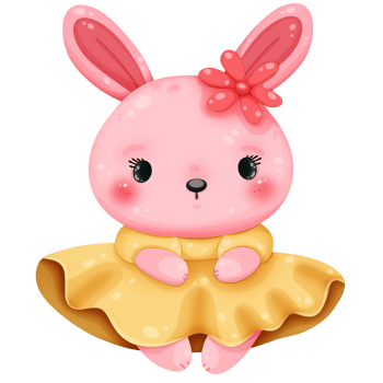 Lady bunny cartoon png