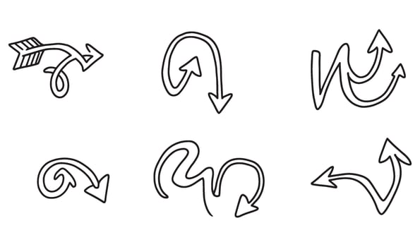 Hand Sketched Ribbon Pack Including Classic Banner Shapes and Badge Lines vector
