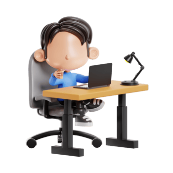 Boy Having Coffee While Working png