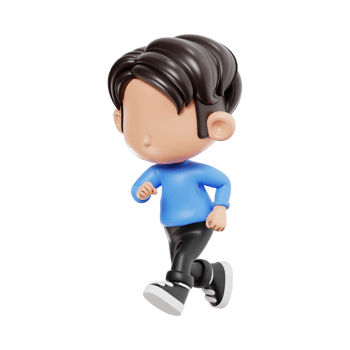 Boy Running Pose png