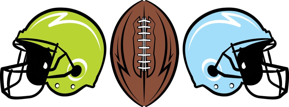 illustrated football art vector