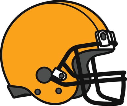 footballer helmet graphic vector