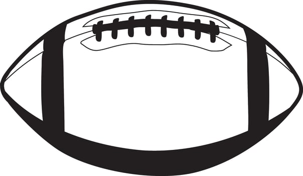 full body football pose vector