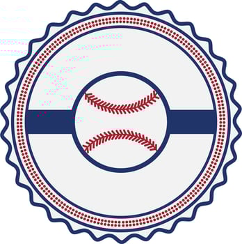 emblem for baseball design vector