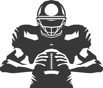 american football player vector
