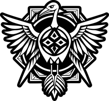 A solid style icon of crane bird symbol vector