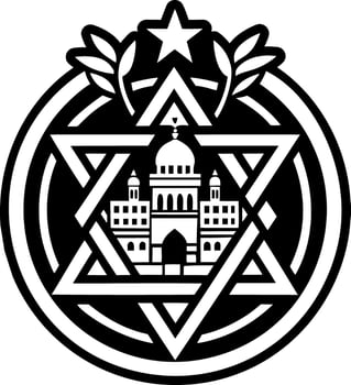 An icon depicting old jerusalem tattoo vector