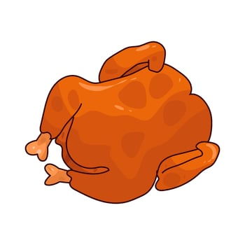 grilled chicken illustrations vector