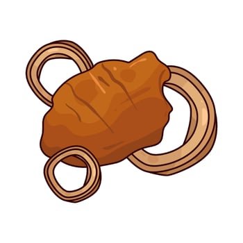 chicken and onion vector