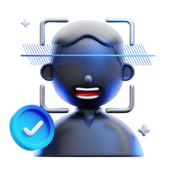 Biometric Access 3D Illustration png