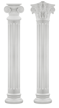 White ionic roman pillar png