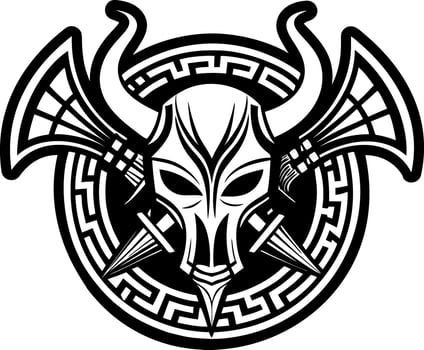 A glyph style icon showing horns symbol vector