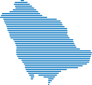horizontal line drawing of saudi arabia map. png